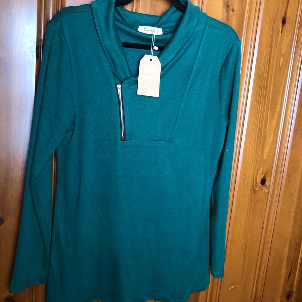 Emerald Green Long Sleeve Top